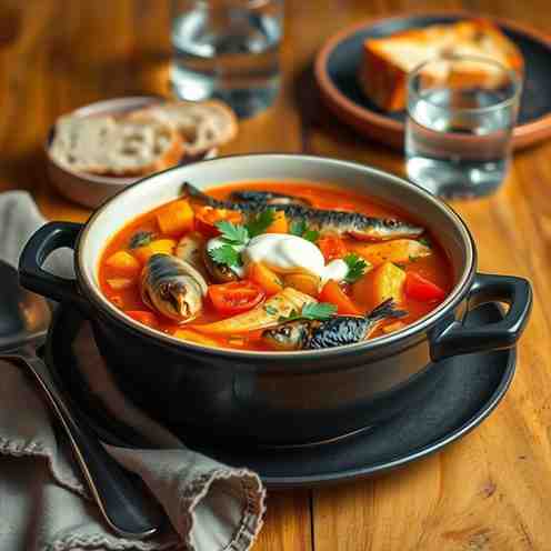 Hungarian Halászlé - Spicy Fish Soup Recipe